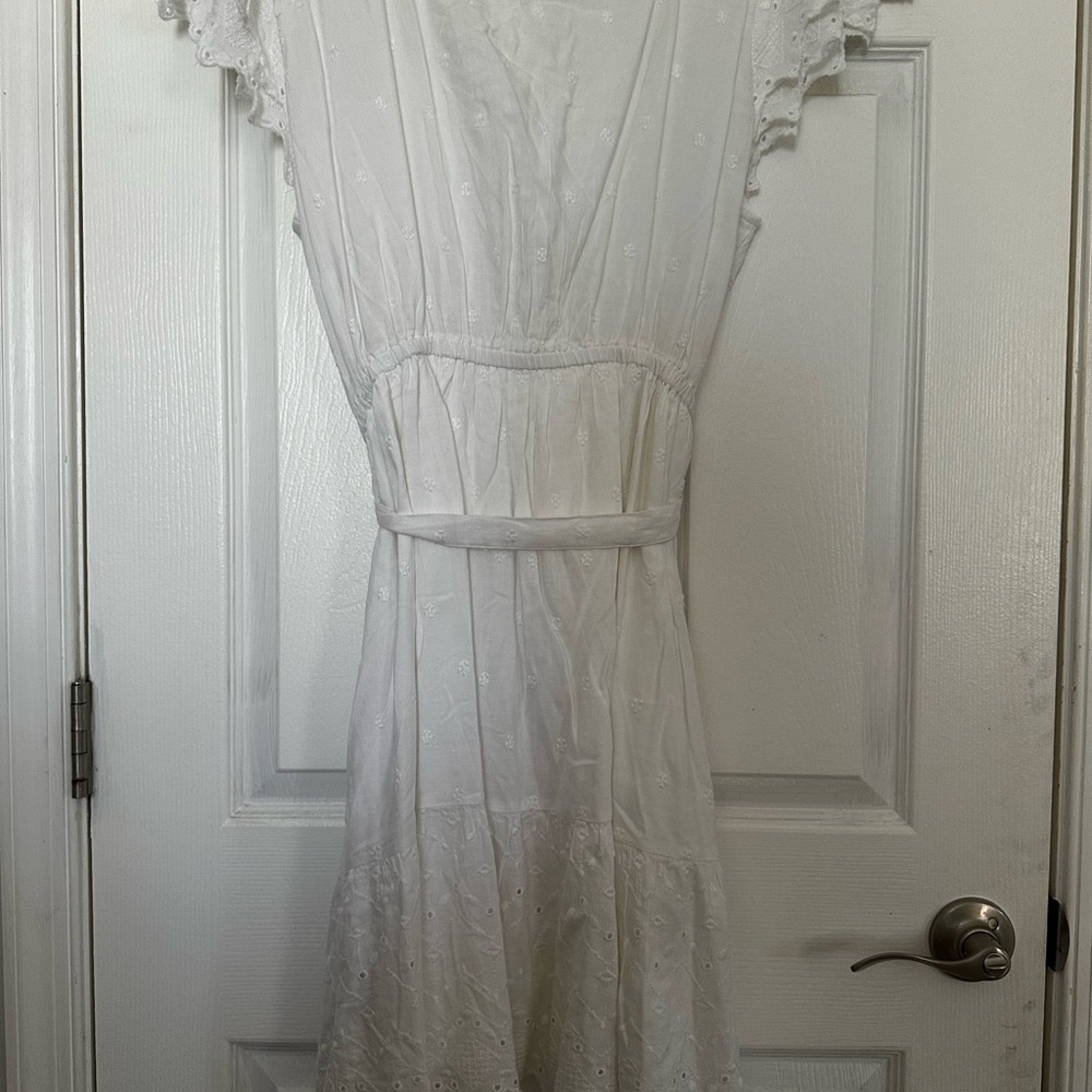 BNWOT Old Navy White Eyelet Midi Dress - Picture 7 of 9